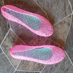Jelly shoes, Pink sparkly